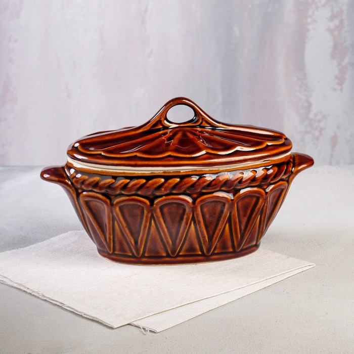 Горшок духовой "Ладья", керамика, 1.8 л
Горшок духовой "Ладья", керамика, 1.8 л