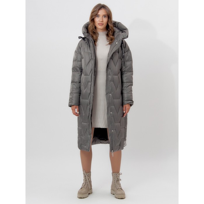 фото Пальто утеплённое женское, цвет серый, размер 52 mtforce