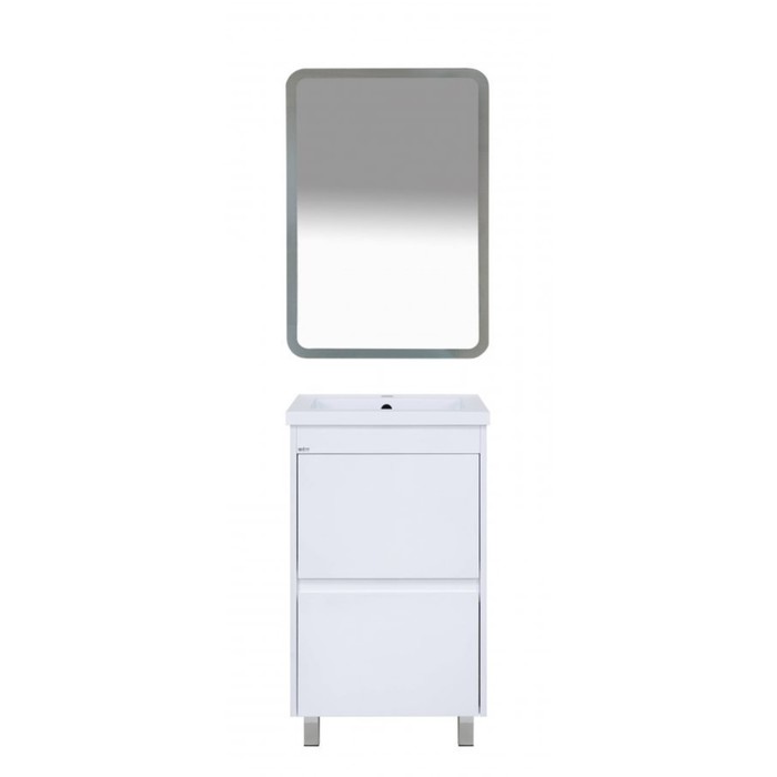 фото Комплект тумба "алиса 40" 1 ящик с раковиной "алиса 40 d a/m" 40 х 35,1 х 71 см misty