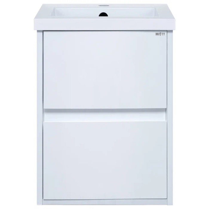 фото Комплект тумба "алиса 40" 2 ящика с раковиной "алиса 40 d a/m" 40 х 35,1 х 50 см misty
