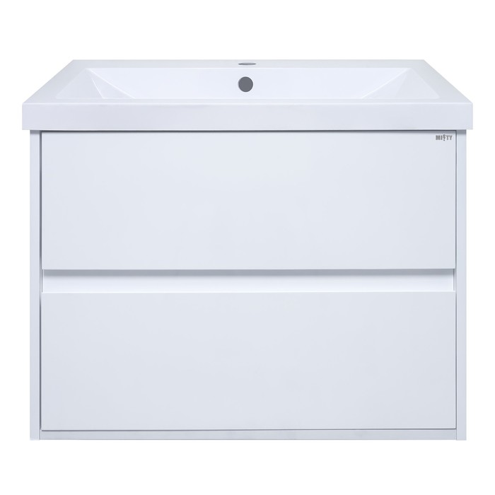 фото Комплект тумба "алиса 50" 2 ящика с раковиной "алиса 50 d a/m" 50,3 х 35,1 х 50 см misty