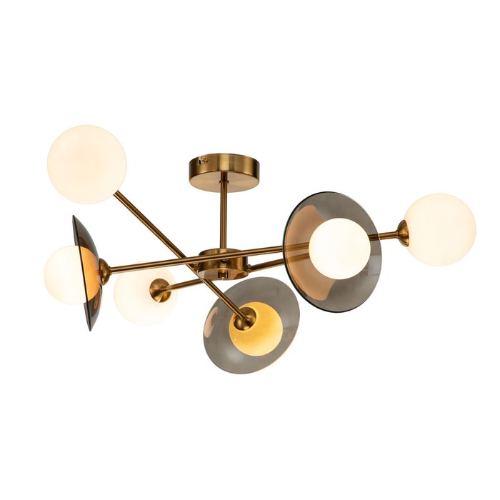Светильник потолочный Indigo, 11020/6C Brass. 6х40Вт, G9, 680х680х250 мм, цвет матовый белый
Светильник потолочный Indigo, 11020/6C Brass. 6х40Вт, G9, 680х680х250 мм, цвет матовый белый