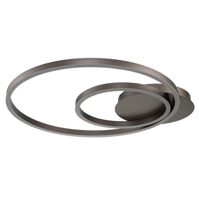 фото Светильник потолочный indigo, 14003/2c brown. 2х70вт, led, 4900лм, 3000-6000к, пульт ик, 900х800х120 мм, цвет белый матовый