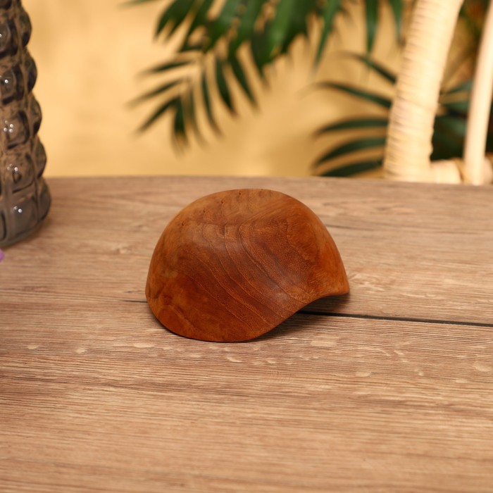 фото Тарелка 12х12х6 см, тиковое дерево