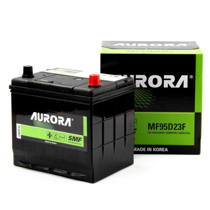 Аккумулятор AURORA JIS MF-95D23FR, 70 Ah, 630 A, 230x172x220, прямая полярность
Аккумулятор AURORA JIS MF-95D23FR, 70 Ah, 630 A, 230x172x220, прямая полярность