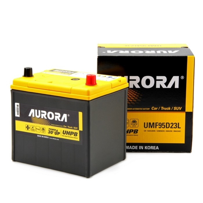 Аккумулятор AURORA JIS ULTRA UMF-95D23L, 75 Ah, 700 A, 230x172x220, обратная полярность
Аккумулятор AURORA JIS ULTRA UMF-95D23L, 75 Ah, 700 A, 230x172x220, обратная полярность