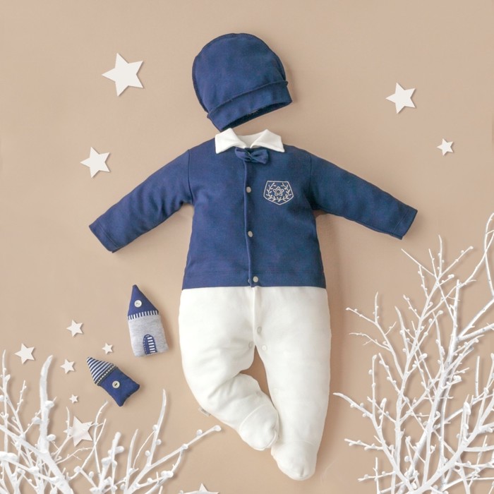 Комплект детский KinDerLitto «Стэнфорд», 2 предмета: слип, шапочка, рост 56-62 см
Комплект детский KinDerLitto «Стэнфорд», 2 предмета: слип, шапочка, рост 56-62 см