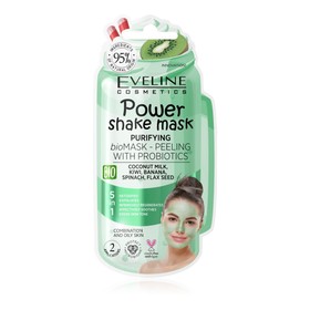 Bioмаска-пилинг для лица Eveline Power Shake Mask, очищающая с пробиотиками, 10 мл
Bioмаска-пилинг для лица Eveline Power Shake Mask, очищающая с пробиотиками, 10 мл