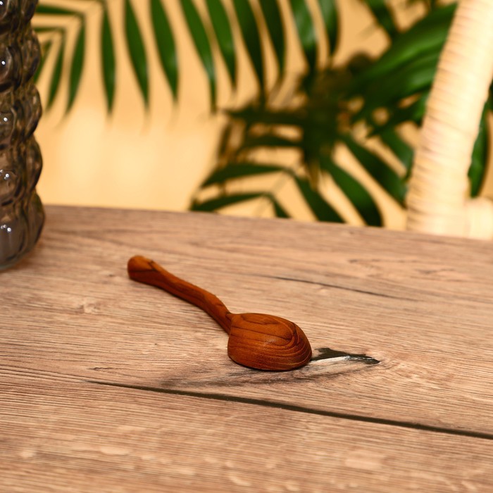 фото Ложка 13 см, тиковое дерево