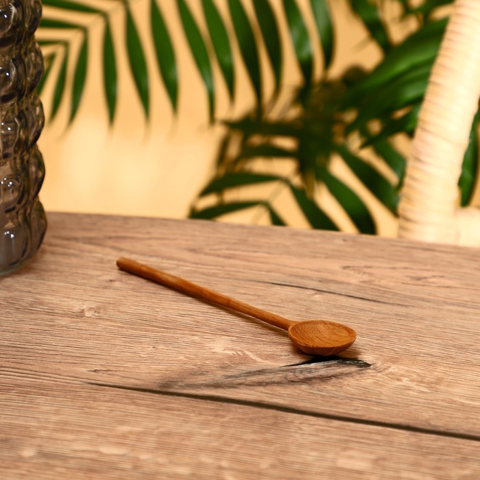 фото Ложка 15х3 см, тиковое дерево