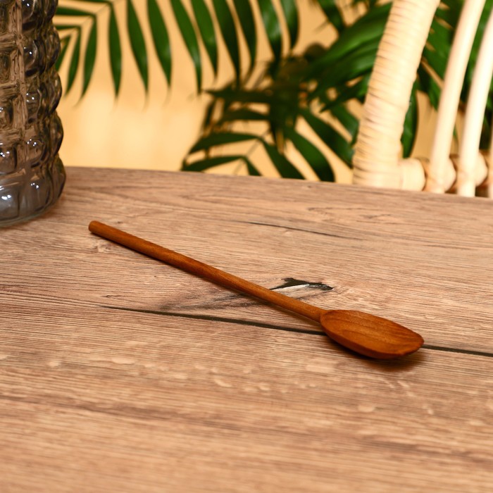 фото Ложка 24 см, тиковое дерево