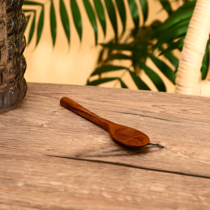 фото Ложка 16 см, тиковое дерево