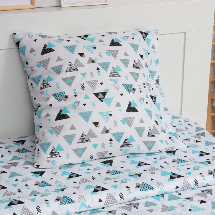 фото Постельное бельё "lovelife" 1.5 сп geometry 147*210,150*215,70*70-1 шт,100% хлопок,бязь 120г/м2