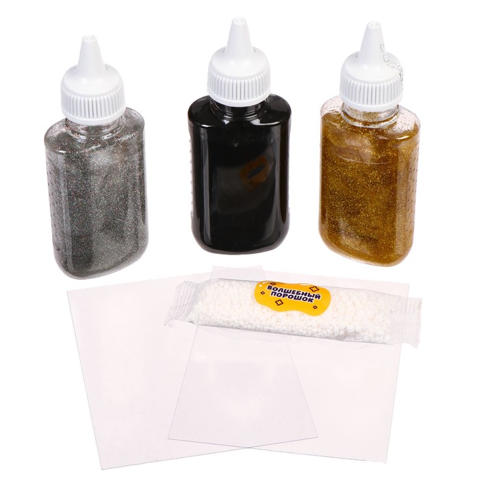 фото Набор для изготовления фигурок из цветного геля, золото-серебро волшебный мир