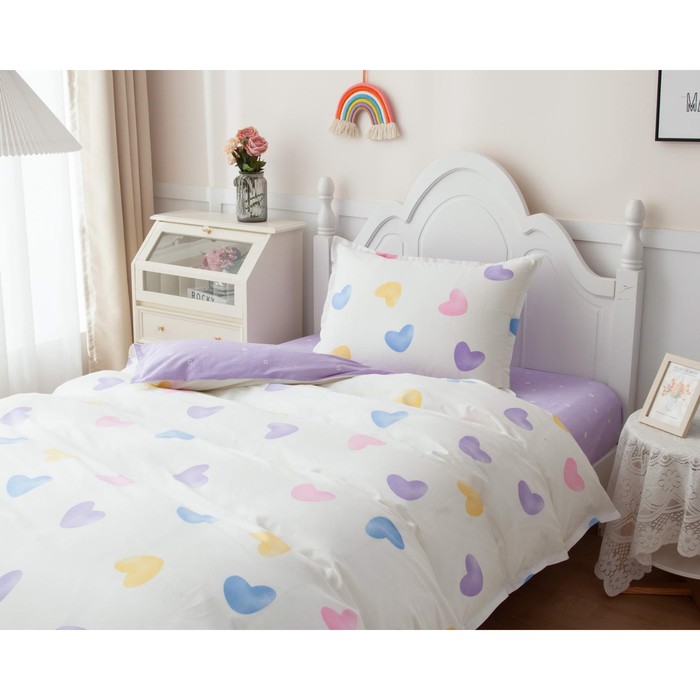Постельное бельё детское «Сердца», размер 160х230 см, 160х220 см, 50х70 см
Постельное бельё детское «Сердца», размер 160х230 см, 160х220 см, 50х70 см