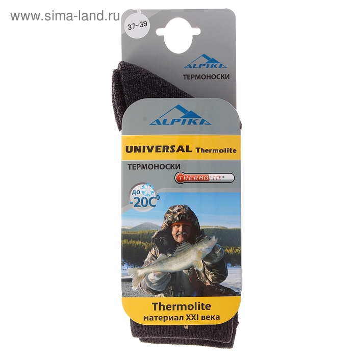 Термоноски Alpika Universal Thermolite, до -20°С, размер 37-39 (134) 
Термоноски Alpika Universal Thermolite, до -20°С, размер 37-39 (134)