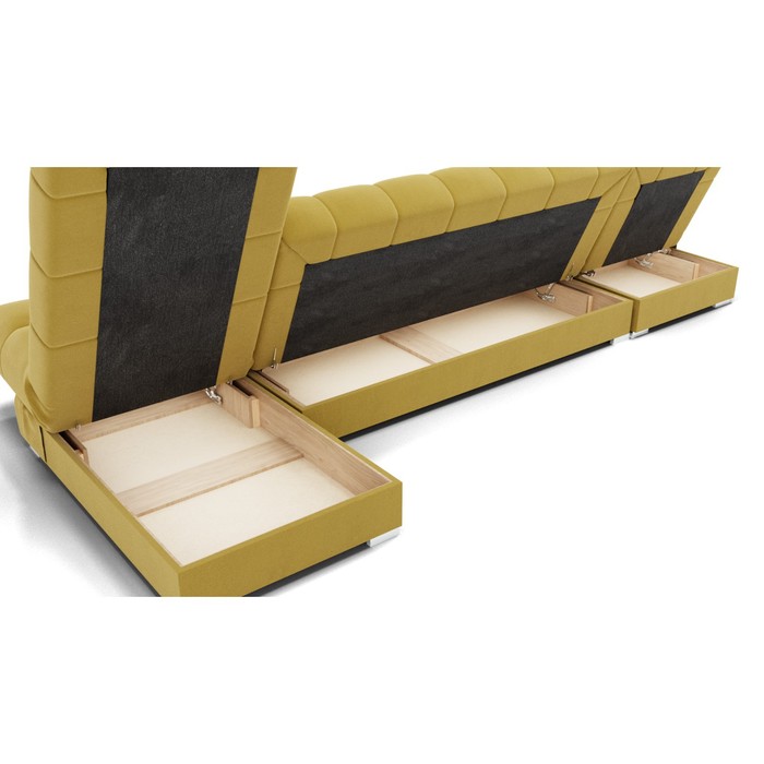 фото Угловой модульный диван «фиеста 3», механизм книжка, велюр, цвет селфи 08 / подушки 07 золотое руно