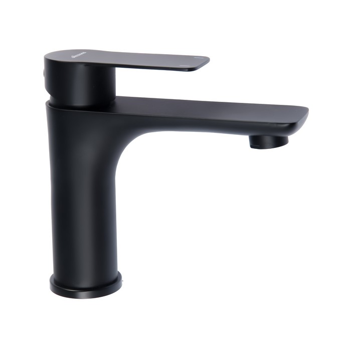 фото Смеситель для раковины accoona a90207f, однорычажный, длина излива 122 мм, черный