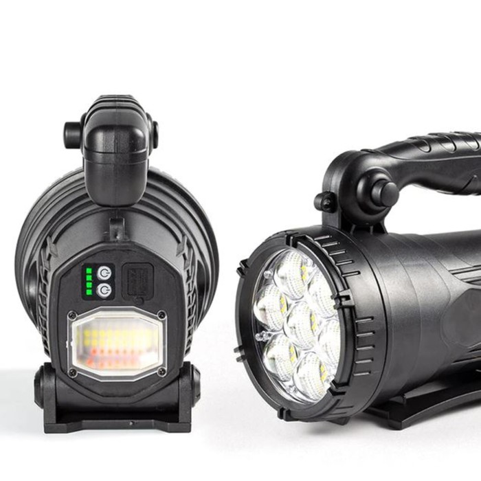 фото Фонарь прожекторный аккумуляторный, 4000 мач, 25 вт, 1500 лм, led, usb, ip45