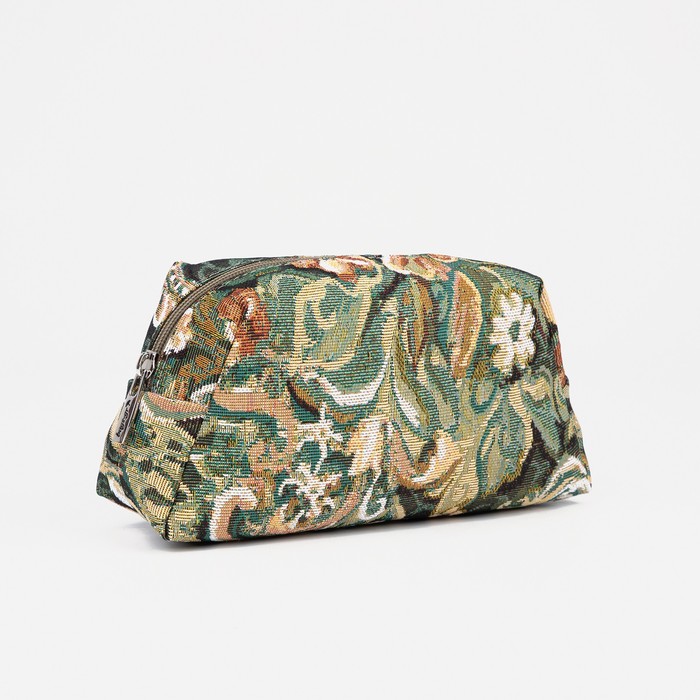 фото Косметичка на молнии, с подкладом, цвет разноцветный/зелёный золотой дождь