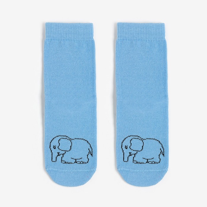 фото Носки детские, цвет голубой, размер 14-16 носкофф