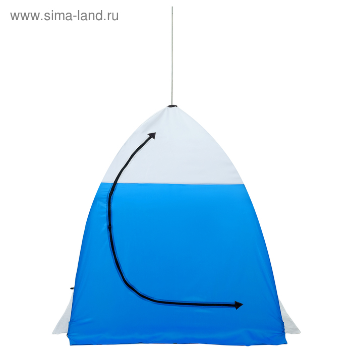 фото Палатка зимняя «стэк» 1-местная с дышащим верхом, алюминиевый крепёж