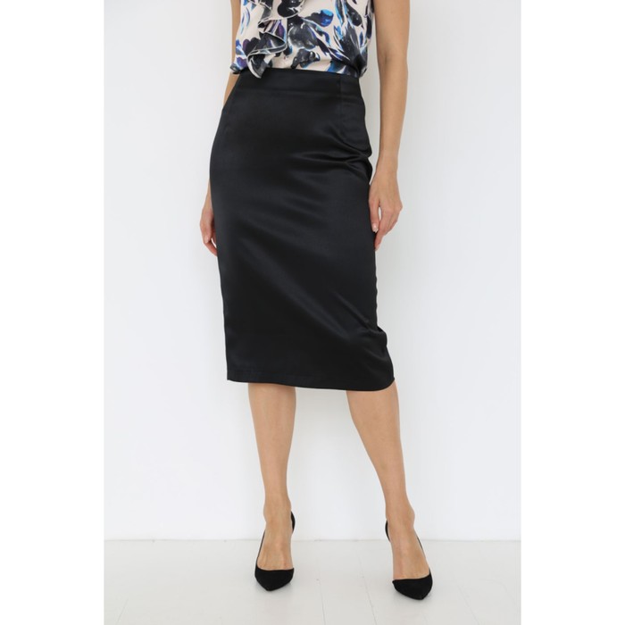 фото Юбка-футляр женская из атласа, размер 46 looklikecat