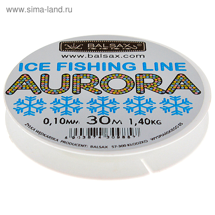 Леска зимняя Balsax Aurora, d=0,10 мм, длина 30 м
Леска зимняя Balsax Aurora, d=0,10 мм, длина 30 м