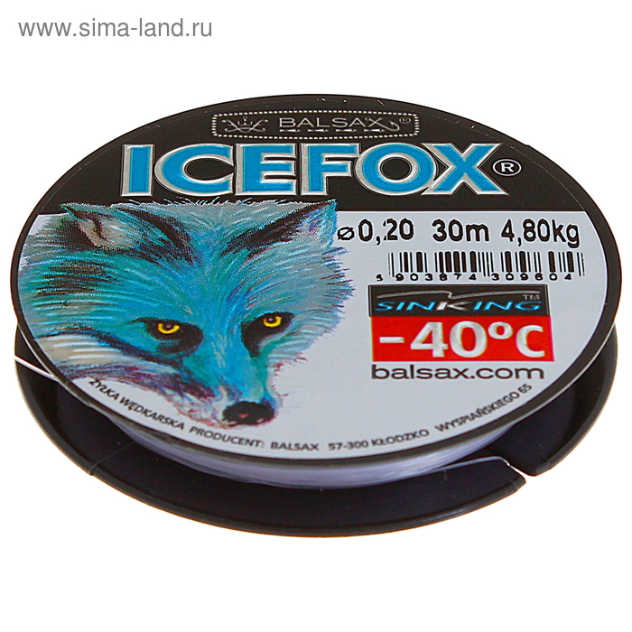 фото Леска зимняя balsax ice fox, d=0,20 мм, длина 30 м