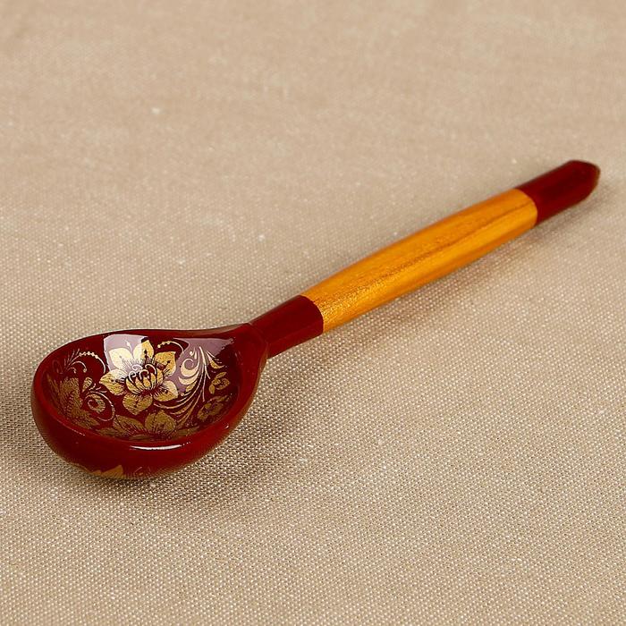 фото Ложка «золотая кудрина», 14,7×3,5 см, микс