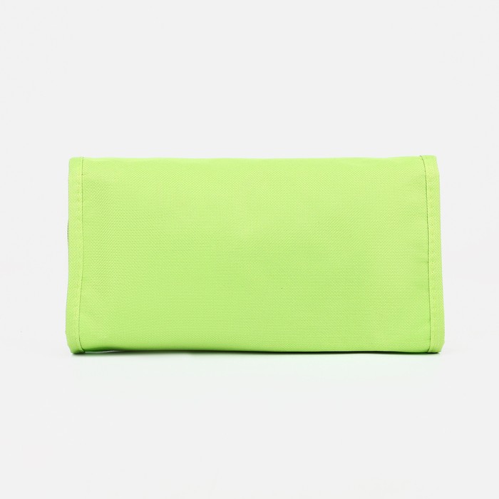 фото Косметичка-нессесер на молнии с крючком, цвет зелёный