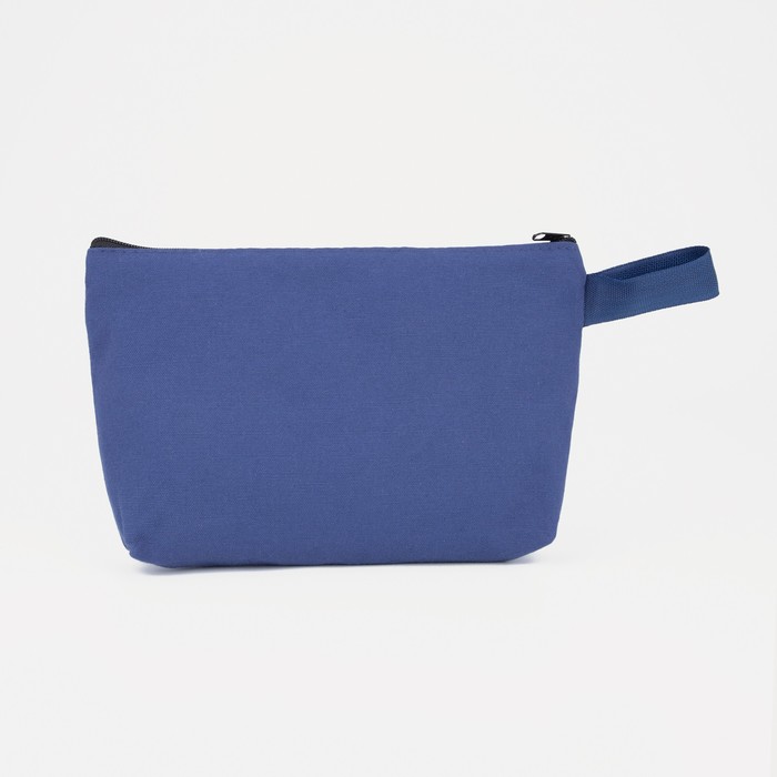 фото Косметичка на молнии, цвет синий