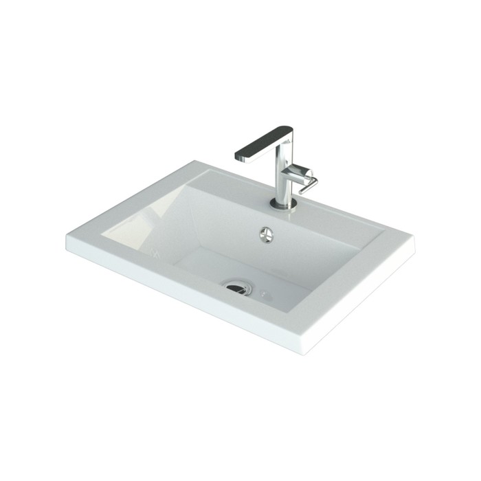 фото Раковина andrea 50, встраиваемая, белая