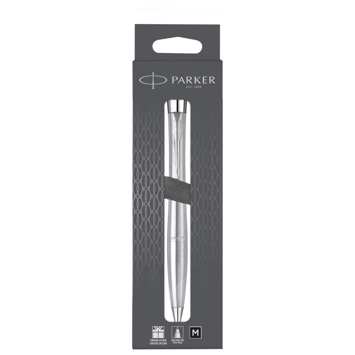 Ручка шариковая Parker URBAN METRO METALLIC CT, средняя 1.0мм, черная, подар/уп 2150860
Ручка шариковая Parker URBAN METRO METALLIC CT, средняя 1.0мм, черная, подар/уп 2150860