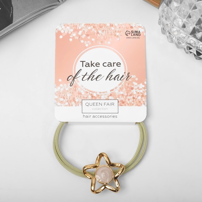 фото Резинка для волос "моран" звезда, 5 см, микс queen fair