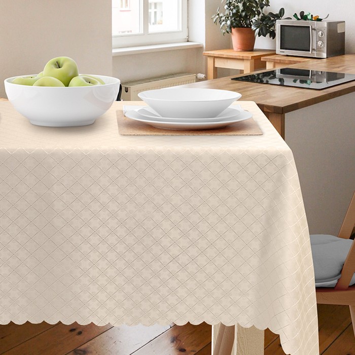 фото Скатерть «браво» 140х180 см, цвет кремовый bravo