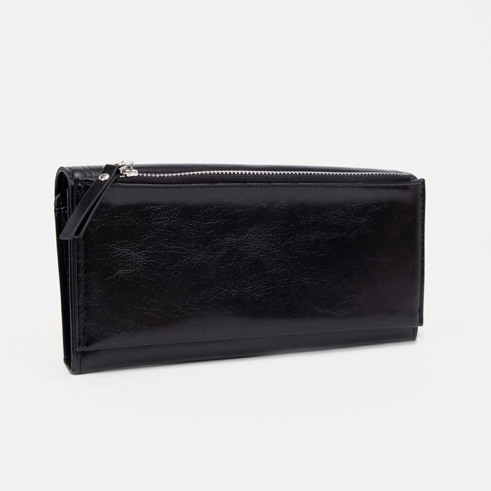 фото Кошелёк на магнитах, цвет чёрный