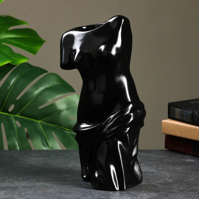 фото Кашпо - органайзер "венера милосская" черная, 30см хорошие сувениры