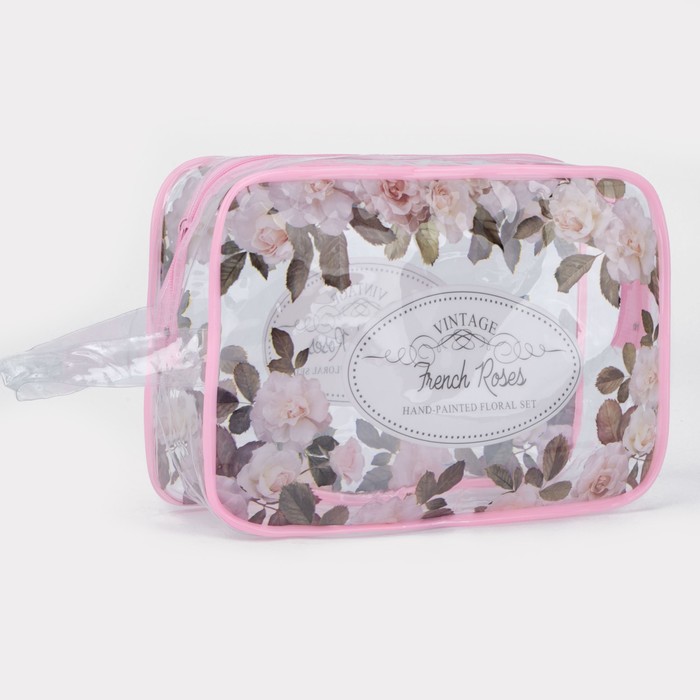 фото Косметичка на молнии, цвет розовый