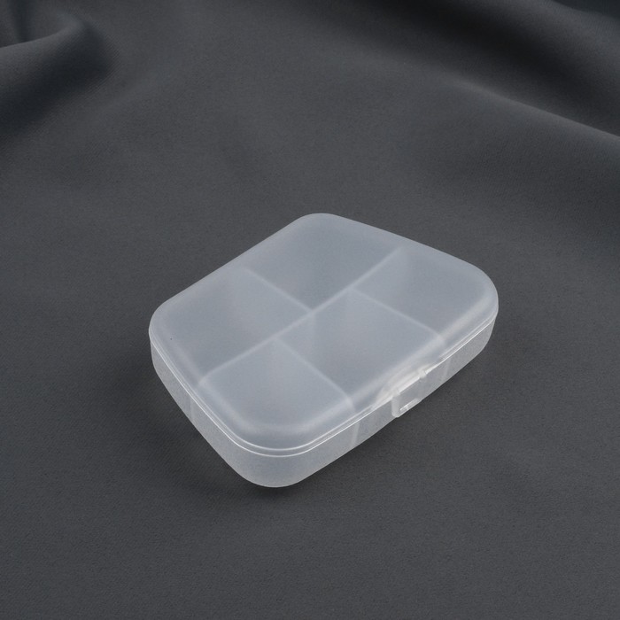 фото Органайзер, 9 × 6,5 × 2 см, 5 отделений, цвет прозрачный арт узор