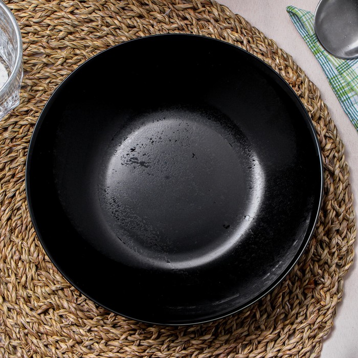 фото Тарелка глубокая diana, d=20 см, цвет чёрный luminarc