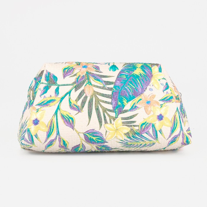 фото Косметичка на молнии, цвет бежевый/разноцветный золотой дождь