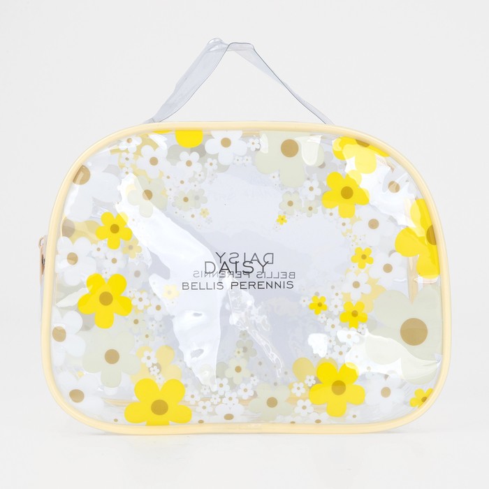 фото Косметичка на молнии, цвет жёлтый