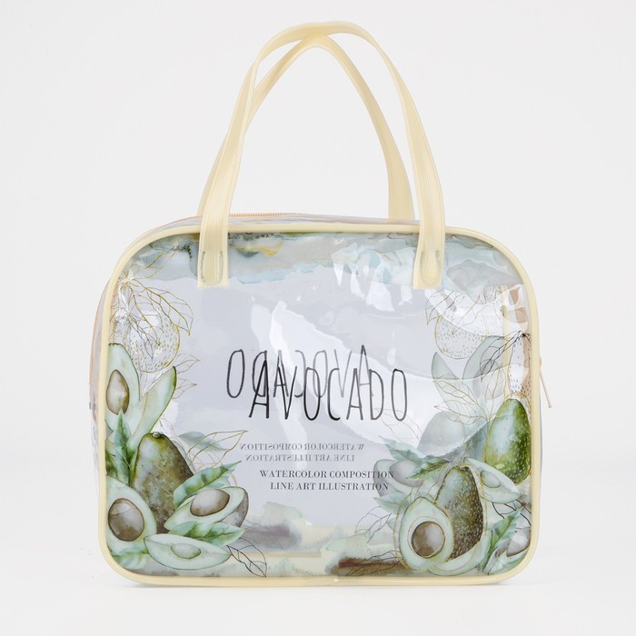 фото Косметичка на молнии, цвет бежевый