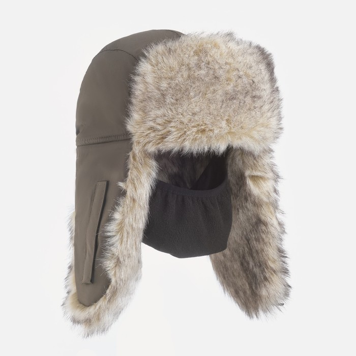 Шапка-ушанка "Волк" с маской, ткань - таслан, Polar Fleece 180 гр/м2, хаки, р. 58-60
Шапка-ушанка "Волк" с маской, ткань - таслан, Polar Fleece 180 гр/м2, хаки, р. 58-60