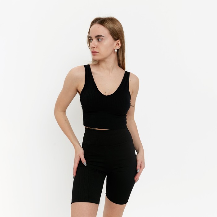 фото Топ женский, цвет чёрный, размер 42-46 white cotton