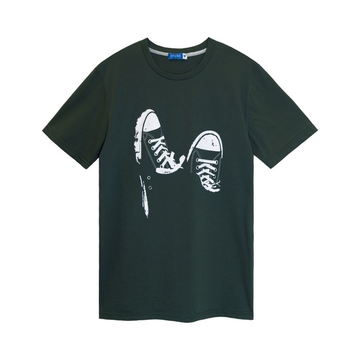 фото Футболка мужская, размер 54, цвет хаки let's go