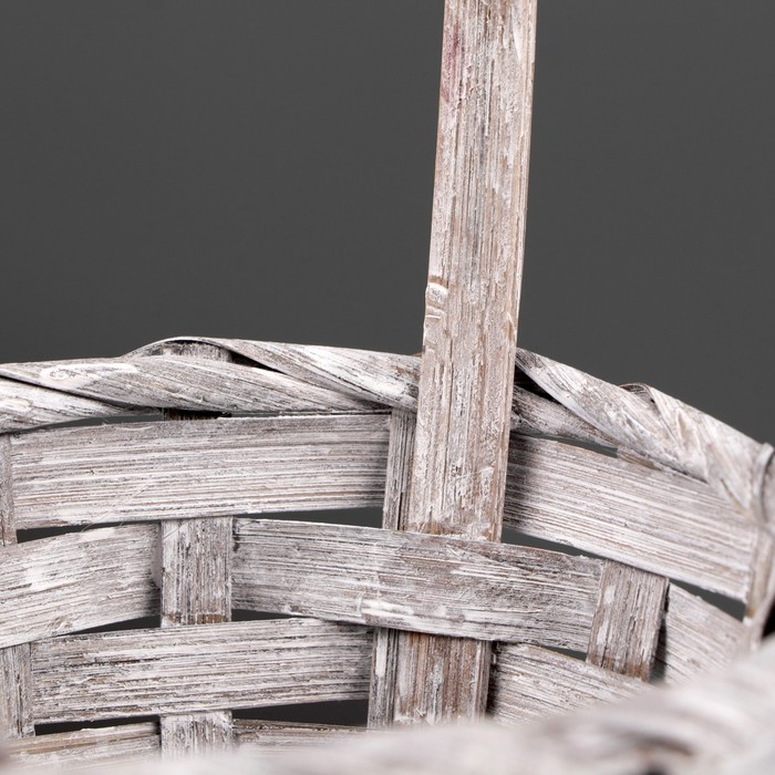 фото Корзина плетеная, бамбук, 13x9.5, h=28 см