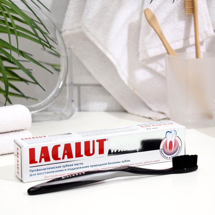Промо-Набор "Профилактическая зубная паста "Lacalut white", 75 мл + зубная щетка Model Clu
Промо-Набор "Профилактическая зубная паста "Lacalut white", 75 мл + зубная щетка Model Clu