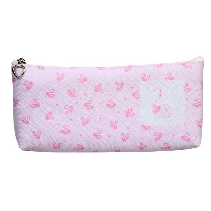 фото Пенал школьный на молнии микс лебедь calligrata